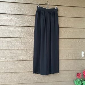 Niteline Della Roufogali 100% silk black flowing pants Woman’s 4